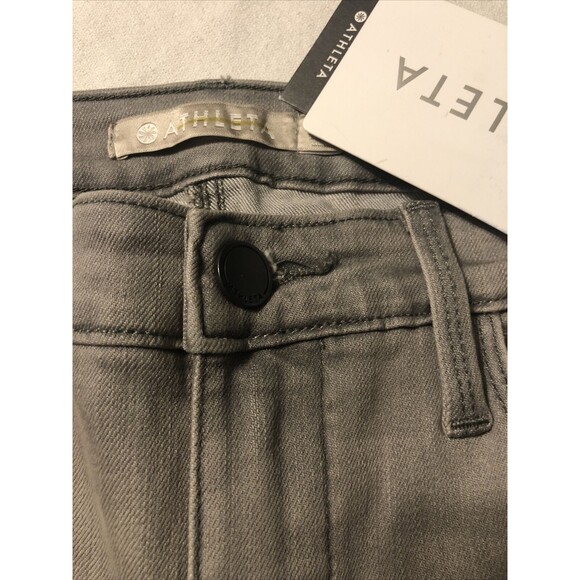 Athleta Women’s Jeans Sculptek Skinny Granite Gray Crop Stretch Size 6 X 26 NWT - Picture 7 of 12